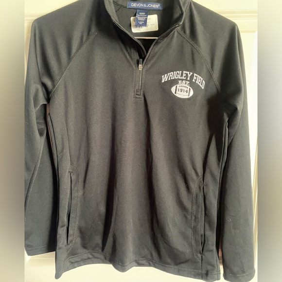 Devon & Jones Womens Wrigley Field 1/4 Zip Top - Picture 4 of 12